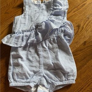 Blue Striped Kids Romper